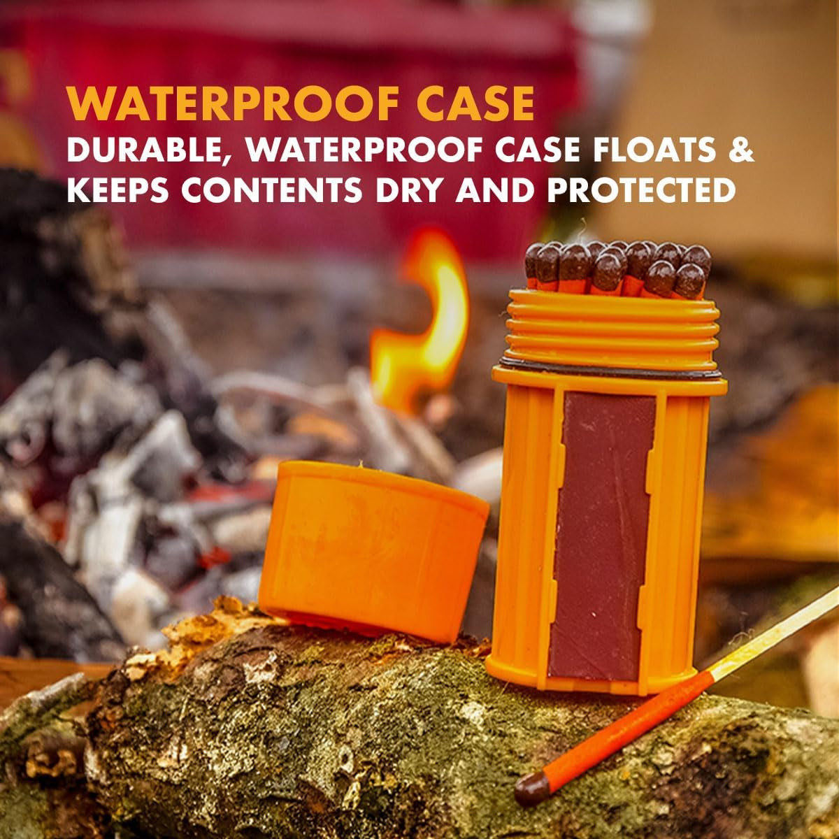 Stormproof, Waterproof & Windproof Match Kit with 4 Packs of Refill Matches