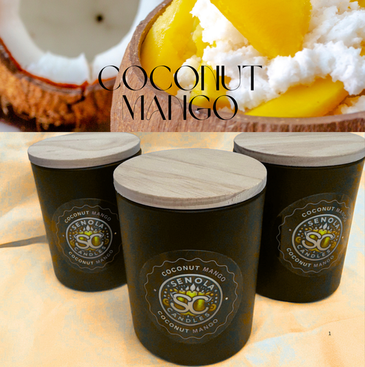 Coconut Mango Black 8oz Candle